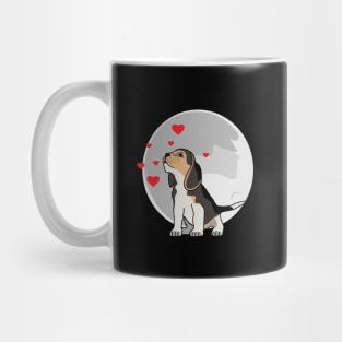 Cute Beagle Dog Love Night Mug